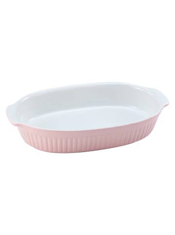 CreaTable Auflaufform Classic Pastell Kitchen oval, 33,5 x 19 x 5 cm, 1 teilig in rosa