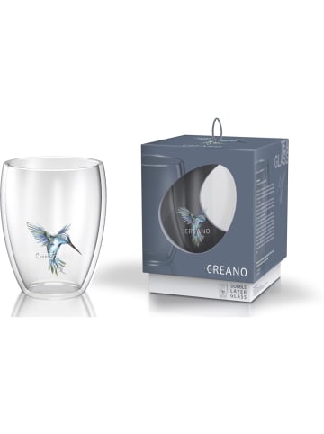 Creano Thermoglas "Hummi" in Blau - Glas 250ml