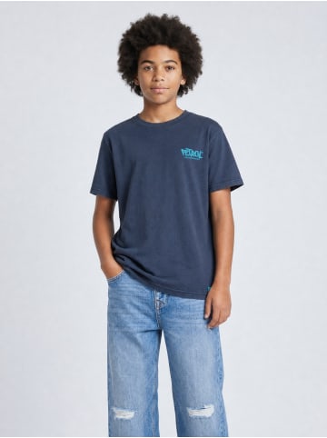 Petrol Industries Baumwoll-T-Shirt mit Grafik-Print - Forgepath in Blau