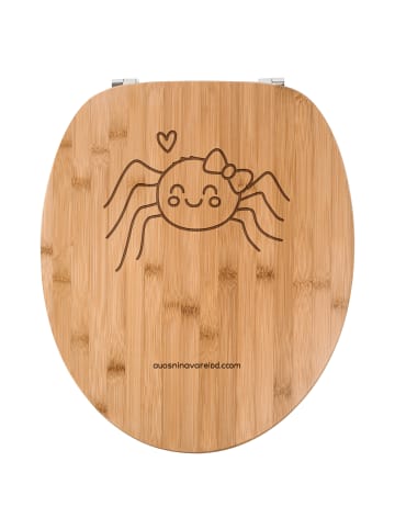 Mr. & Mrs. Panda Holz Klodeckel Spinne Agathe Freude ohne Spruch in Transparent