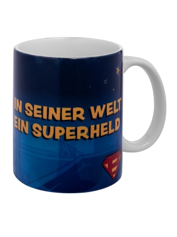 United Labels Bastian Bielendorfer Tasse - In seiner Welt ein Superheld  320 ml in blau