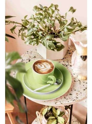 Seltmann Weiden Milchkaffeetasse mit Untertasse Liberty Pure Colors 380 ml in Lime Green