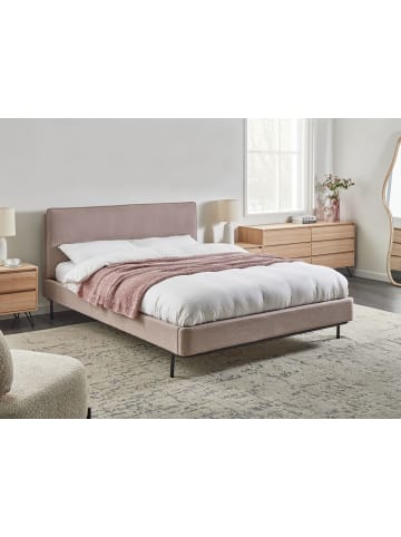 Beliani Doppelbett CORIO in Beige/Schwarz - (W) 173 x (H) 101 x (L) 219 cm