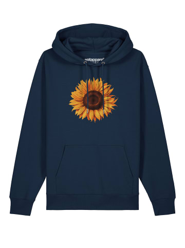 wat? Apparel Sweatshirt Sonnenblume in Dunkelblau