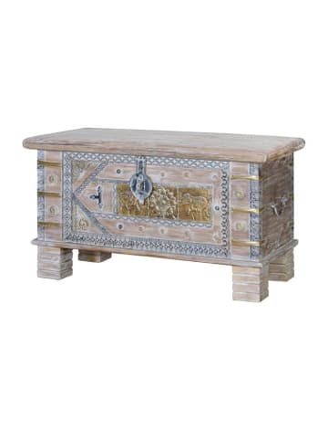 Giner y Colomer Truhe aus Mangoholz in Gold