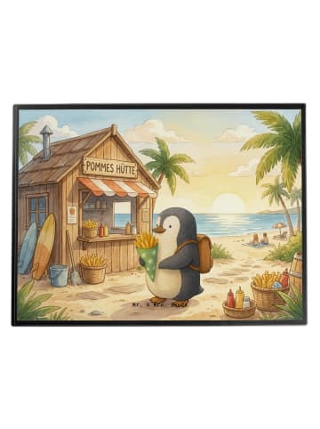 Mr. & Mrs. Panda Schreibtischunterlage Pinguin Pommestüte Design... in Weiß