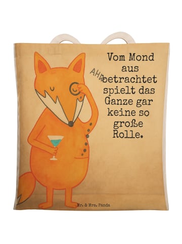 Mr. & Mrs. Panda Einkaufstasche Fuchs Lord Design mit Spruch in Weiß