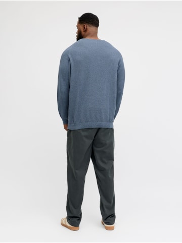 JACK & JONES PLUS Strickpullover in Blue Mirage