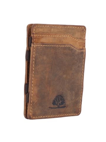 Greenburry Vintage Kreditkartenetui Leder 7 cm in braun