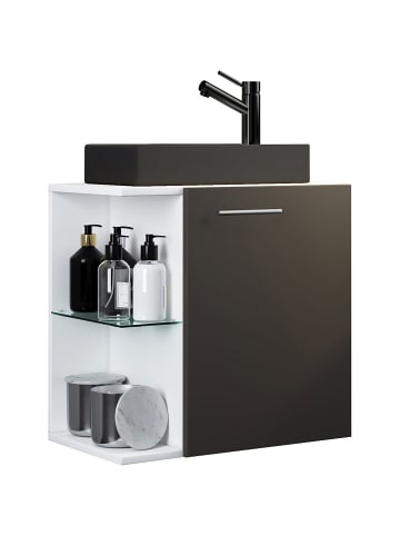 ebuy24 Badmöbelset HausaBL anthrazit anthrazit 52 x 34 cm