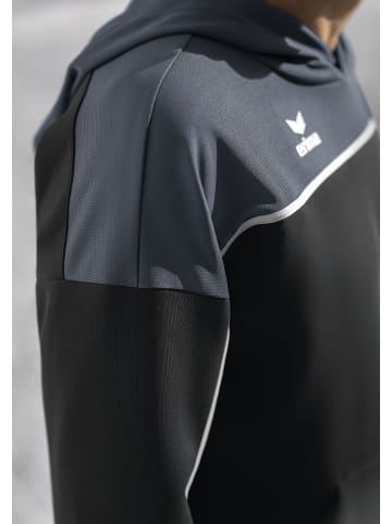 erima Kinder Change By Erima Trainingsjacke mit Kapuze in black grey/slate grey/weiß