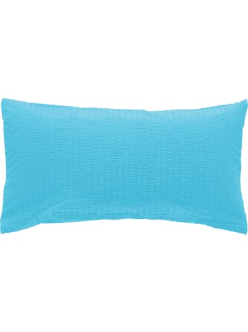 Erwin Müller Seersucker Kissenbezug Rosenheim in türkis