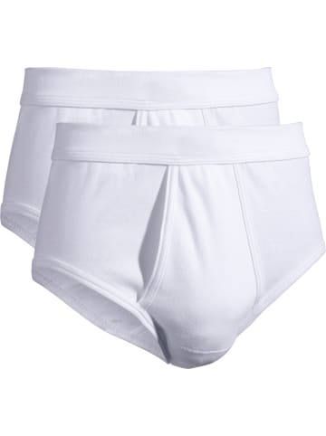 Erwin Müller Baumwolle, Feinripp Slip 2er-Pack in weiss