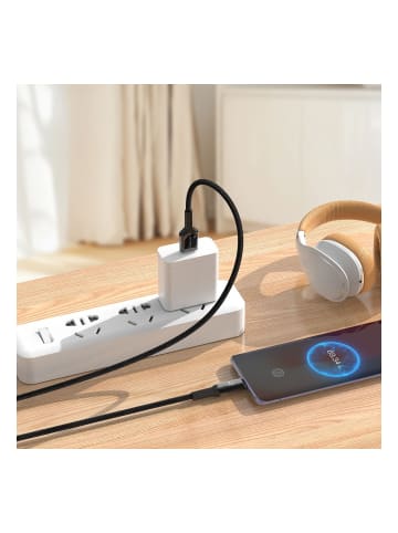 COFI 1453 Xssive Auto-Disconnect USB Typ-C Kabel 1m XSS-AD-AC in Schwarz