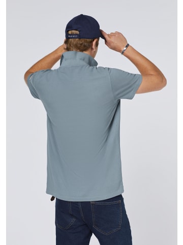 Polo Sylt Polo mit Logo-Applikation und Stickerei in Blau