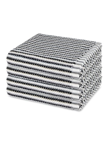 Möve 4 X Handtuch im Set Bliss in Grau / schwarz