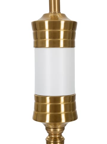 Mauro Ferretti Stehlampe aus weißem und goldfarbenem Metall, Ø 41 x 160 cm