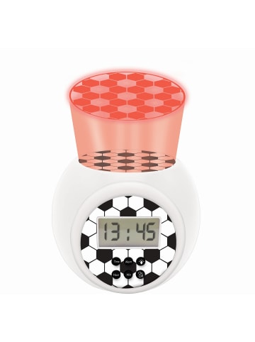 Lexibook Fußball Projektionswecker mit Timer & 3-Farben-Projektion