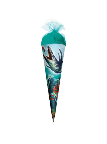 ROTH Schultüte klein Dino Mosasaurus 22 cm in Grün