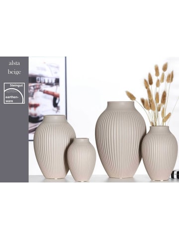 Ritzenhoff & Breker 4er Set Vasen Alsta 15 cm in Beige