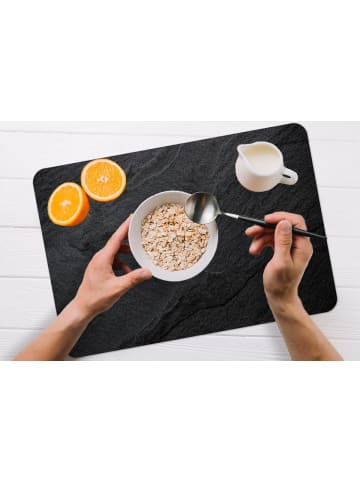 MuchoWow Platzset - Tischset (6-teilig)  Schwarz