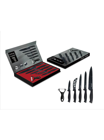 Cheffinger 6tlg. Messer-Set in Schwarz