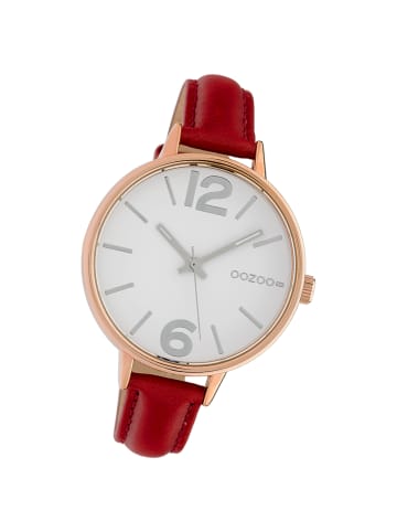 Oozoo Analog-Armbanduhr Oozoo Timepieces rot groß (ca. 42mm)