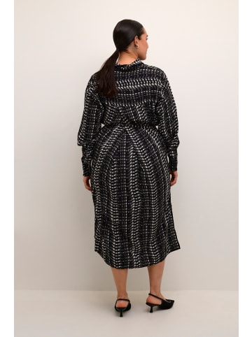 KAFFE curve Kleid KCalicia Loose fit in Black/White/Elephant Graphic