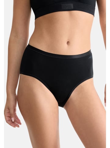 Sloggi Midi Slip GO Daily Cotton in Schwarz / beige / weiß