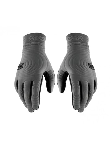 100Prozent 100% Brisker Xtreme Gloves Charcoal - winddichte Winter-Fahrradhandschuhe