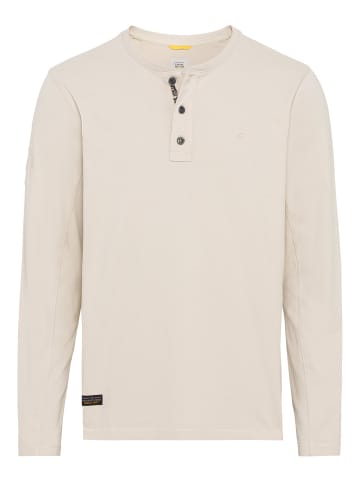 Camel Active Henleyshirt mit langen Ärmeln in Beige