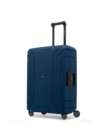 Redolz Essentials 15 4-Rollen Trolley 65 cm mit Dreipunkt-Verschluss in navy blue