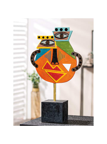 GILDE Skulptur Kupka mehrfarbig - (H) 47 cm