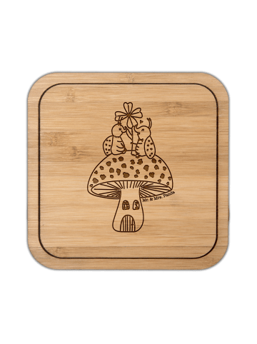 Mr. & Mrs. Panda Coaster Marienkäfer Fliegenpilz ohne Spruch in Transparent