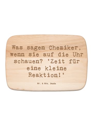 Mr. & Mrs. Panda Schneidebrett Spruch Chemiker Reaktion mit Spruch in Transparent