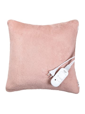 Adler Europe AD 7444 Flauschiges Heizkissen - 38 x 38 cm mit 2 Heizstufen in Rosa