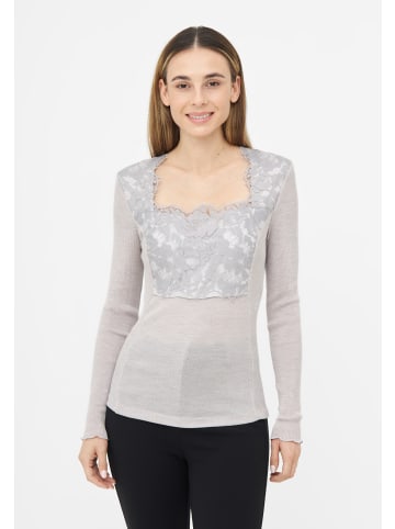 TOOCHE Langarmshirt "Grey Orchid" in grau