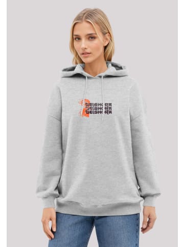F4NT4STIC Hoodie Geishora Japan Streetstyle in grau meliert