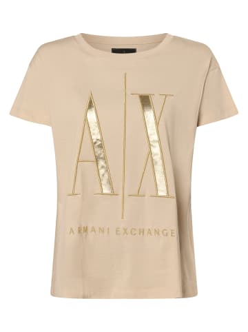 Armani Exchange T-Shirt in beige gold