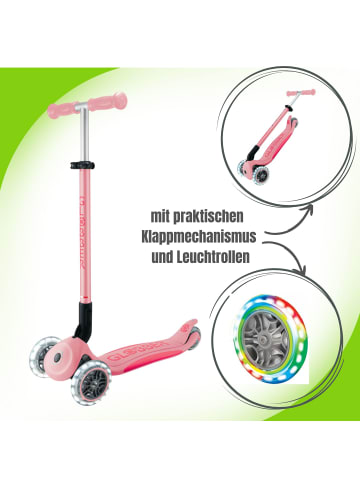 authentic Globber Primo Foldable Plus Light - 3 Wheels Scooter - Farbe: Pastelrosa-Pink