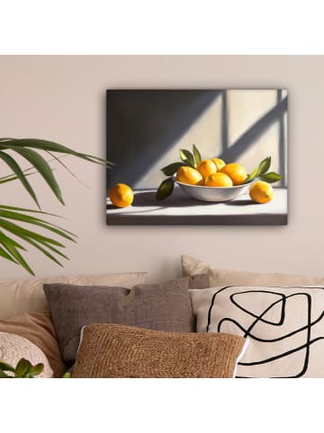 OnlyWow Leinwand Bilder Gelb