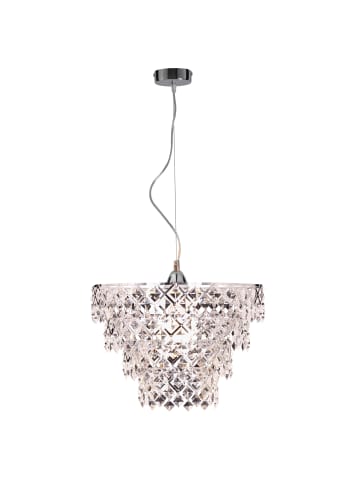 näve Pendelleuchte "FANCY" in chrome - (L)38 cm x (B)38 cm x (H)120 cm