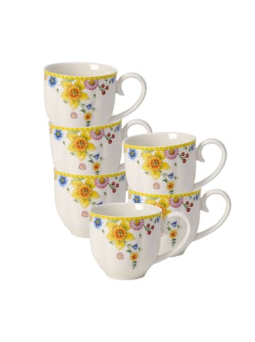 Villeroy & Boch 6er Set Kaffeetassen Spring Awakening 230 ml in bunt