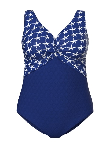 Ulla Popken Badeanzug in dunkelindigo