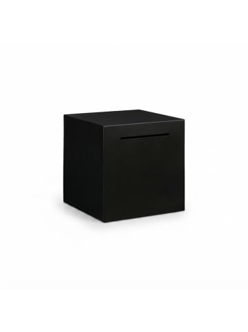 relaxdays Spardose in Schwarz - (B)15 x (H)15 x (T)15 cm