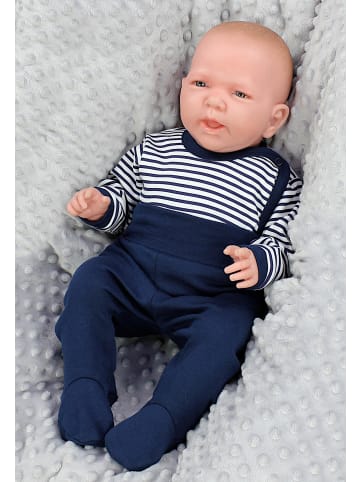 TupTam Baby Langarm Wickelbody im 5er Set in grau/grün