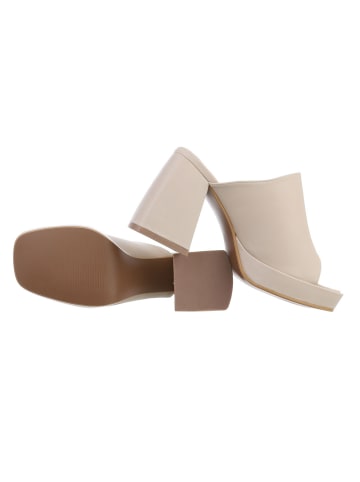 Ital-Design High-Heel Sandalette in Beige