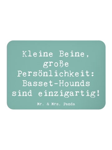 Mr. & Mrs. Panda Kühlschrankmagnet Spruch Basset Hound Persönlic... in Meeresbrise
