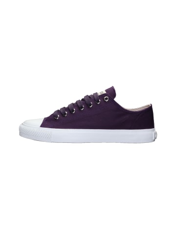 ethletic Sneaker Fair Trainer White Cap Lo Cut in grape velvet just white