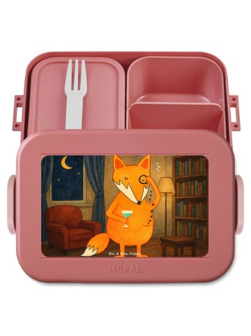 Mr. & Mrs. Panda Bentobox Fuchs Lord Design ohne Spruch in Rot Pastell